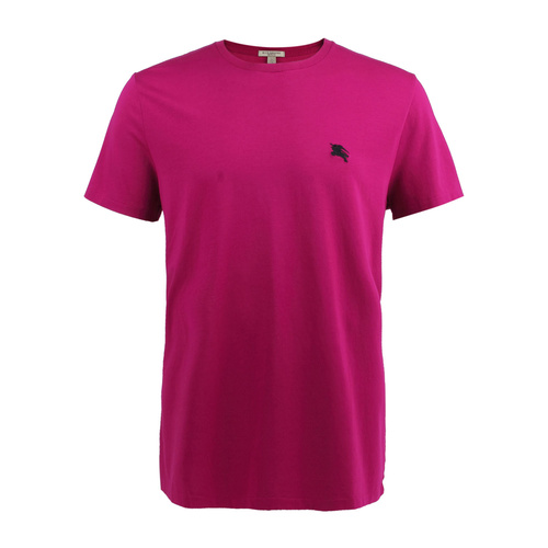 BURBERRY/博柏利 男士紫色純棉圓領短袖T恤