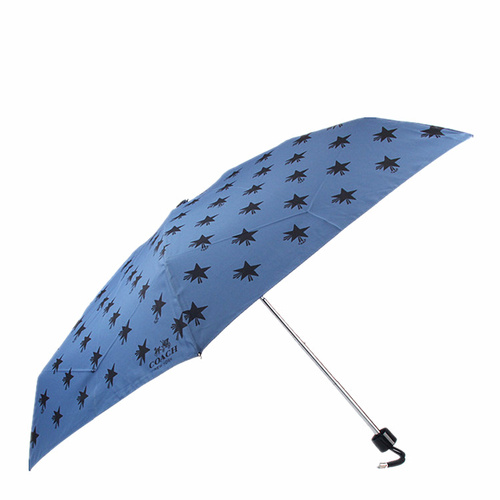 COACH/蔻馳 多折紋晴雨傘/太陽傘/遮陽傘 防曬 防雨 新款花色 百搭多用 時尚大氣 64135 藍星星