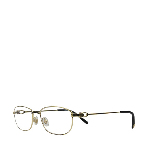 CARTIER/卡地亞經典全框拋光鍍金飾面醋酸酯鏡腿眼鏡
