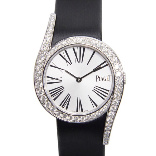 PIAGET/伯爵Limelight系列女士石英腕錶G0A38160黑帶
