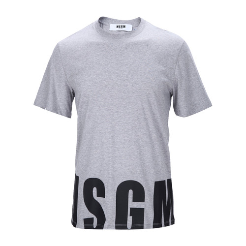 MSGM/MSGM灰色纯棉字母LOGO男士T恤短袖,2140MM111 164795,96,S