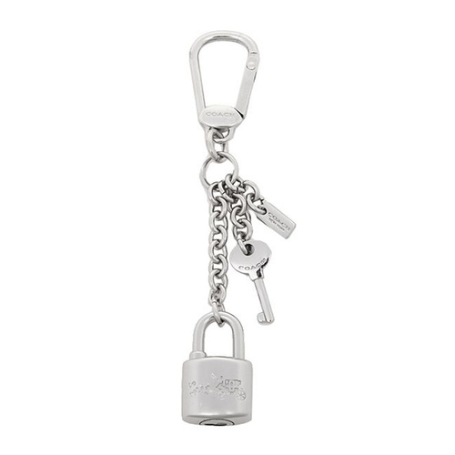 COACH/蔻馳 銀色金屬鎖頭鑰匙扣其他配飾 F63633 SV/SV