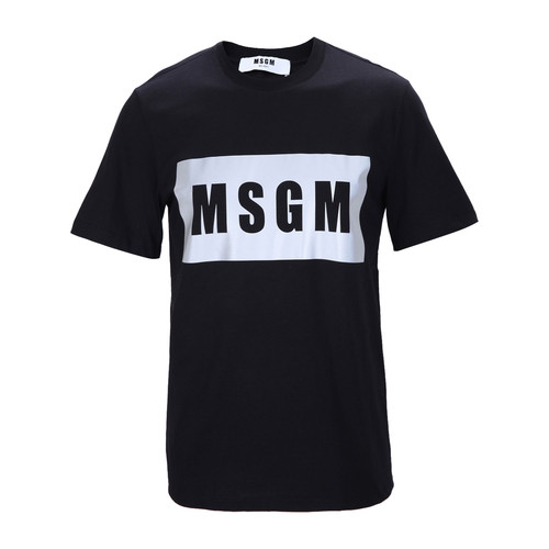 MSGM/MSGM黑色纯棉休闲男士T恤短袖,2140MM121 164794,99,S