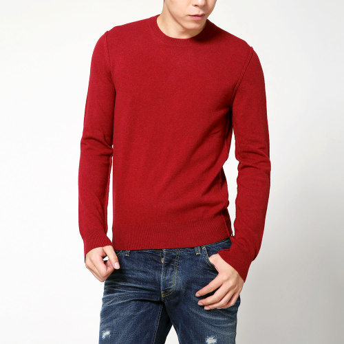 Dolce&Gabbana/杜嘉班納男針織衫-男士紅色純新羊毛時尚毛衫