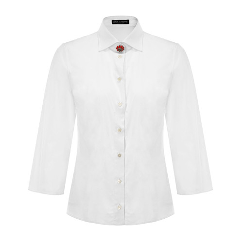 Dolce&Gabbana/杜嘉班納女士襯衫-女士白色時尚休閑襯衫