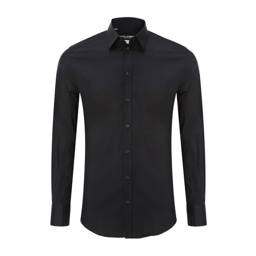 Dolce&Gabbana/杜嘉班納男士襯衫-男士黑色時尚襯衫