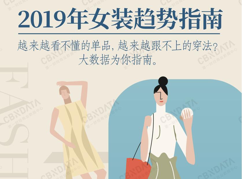 CBNData发布《2019女装行业趋势报告》，这份女装穿搭指南里，安了趴男人的衣柜