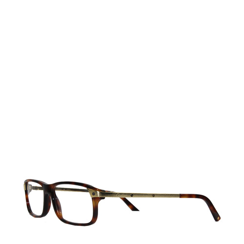 CARTIER/卡地亚16年新款轻质复合板材PVD镀金玳瑁色单梁男女款光学镜架眼镜