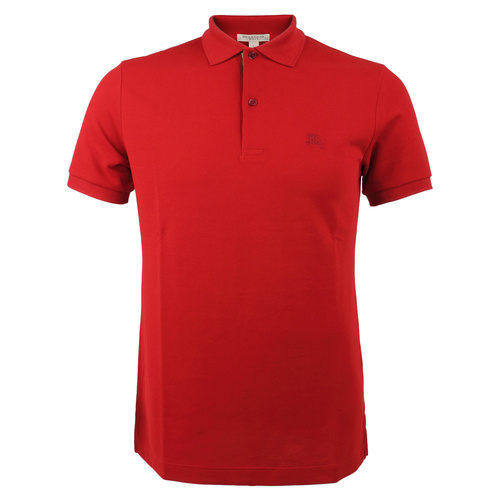 BURBERRY/博柏利 男士红色短袖Polo衫纯棉T恤